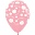 Шар (12''/30 см) Улыбка девочка, Светло-розовый (109), пастель